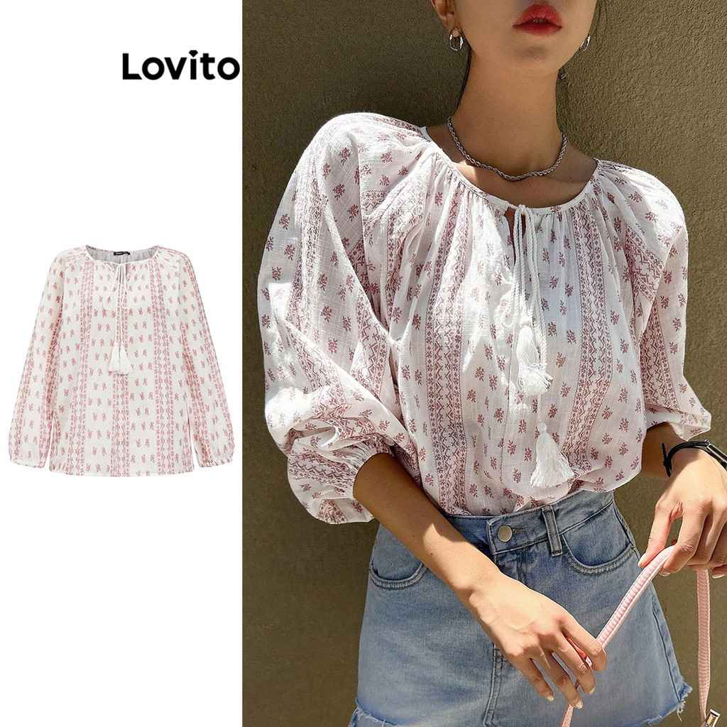 Blusa Boho Tribal Lovito: Estilo e Conforto!