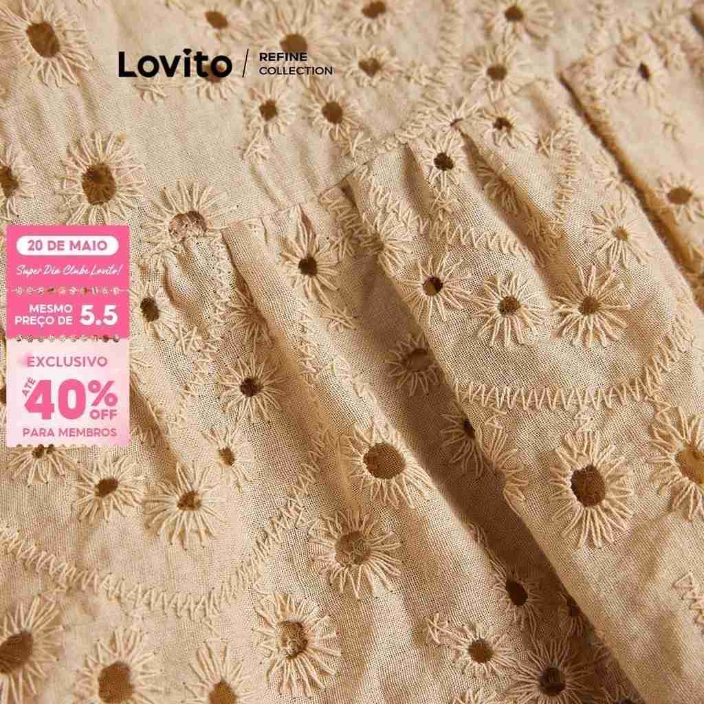 Blusa Bordada Lovito: Estilo Casual e Conforto