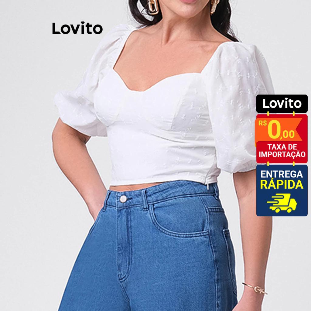 Blusa Cropped Decote Coração: Elegância Lovito