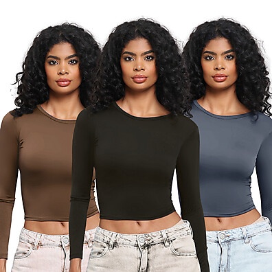 Blusa de Compressão: Kit 3 Manga Longa