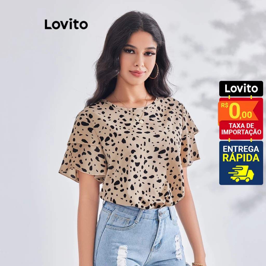 Blusa de Onça Lovito: Estilo e Conforto!