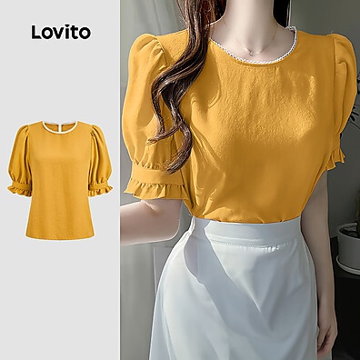 Blusa de Renda Lovito: Estilo e Leveza!