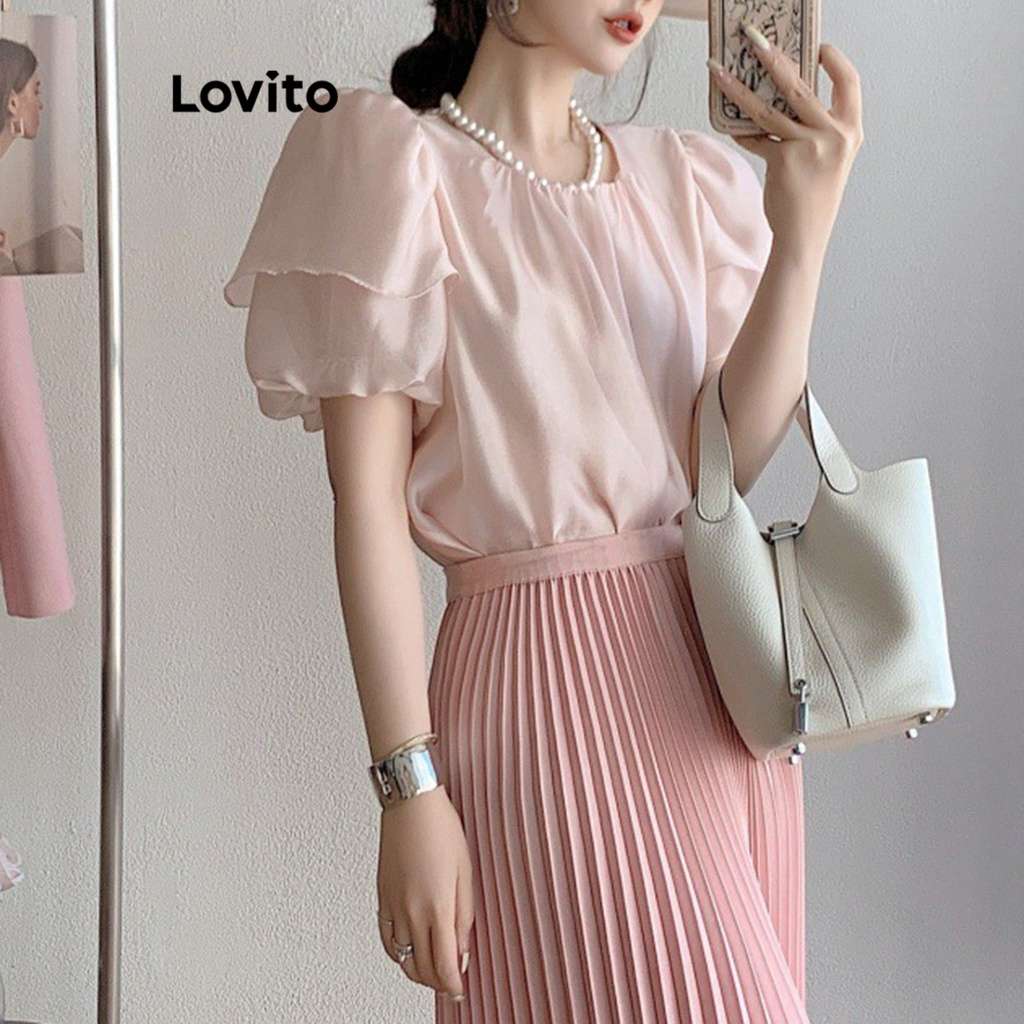 Blusa Feminina com Babados Lovito: Elegância e Conforto