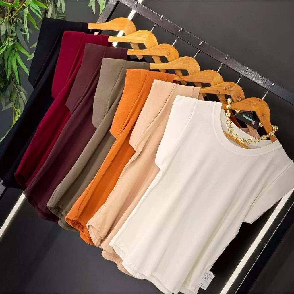Blusa Feminina Muscle Tee Lisa Ribana Canelada – Estilo Elegante e Versátil
