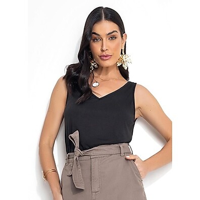 Blusa Flamê Preto Quintess: Conforto e Estilo