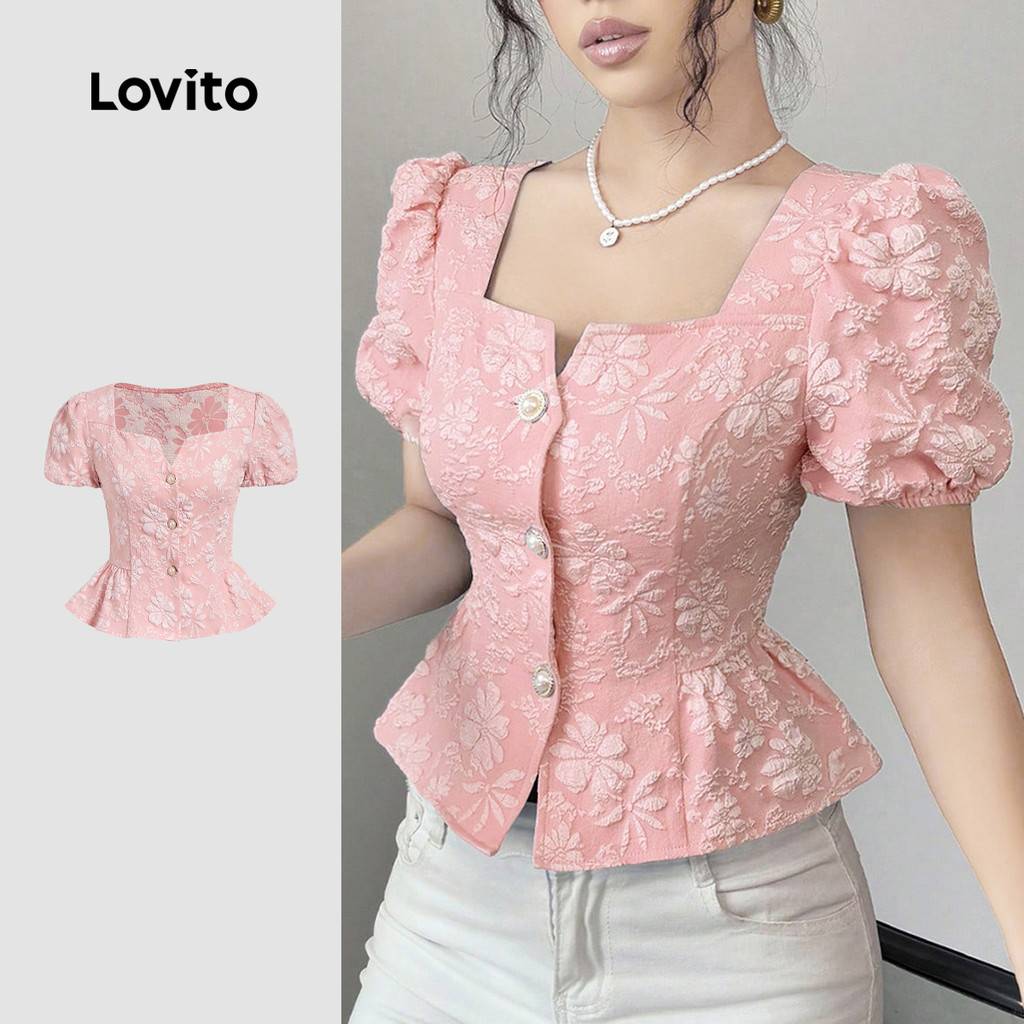 Blusa Floral Lovito: Elegância e Charme!