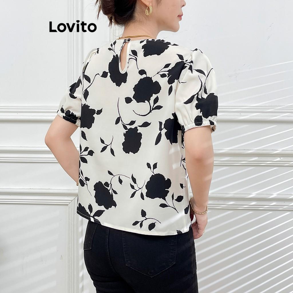 Blusa Floral Lovito: Estilo Casual para o Verão