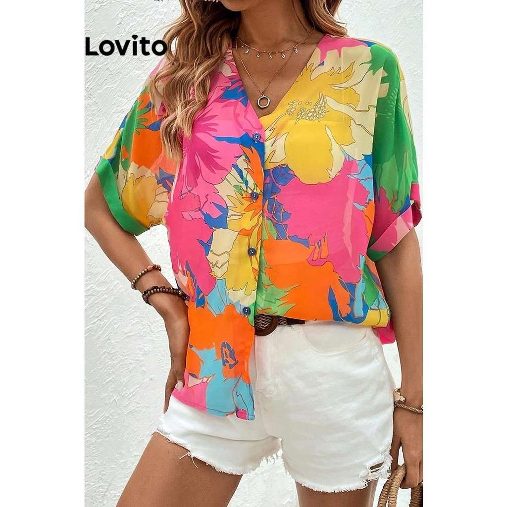 Blusa Floral Lovito: Estilo e Conforto!