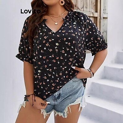 Blusa Floral Plus Size: Elegância e Conforto!