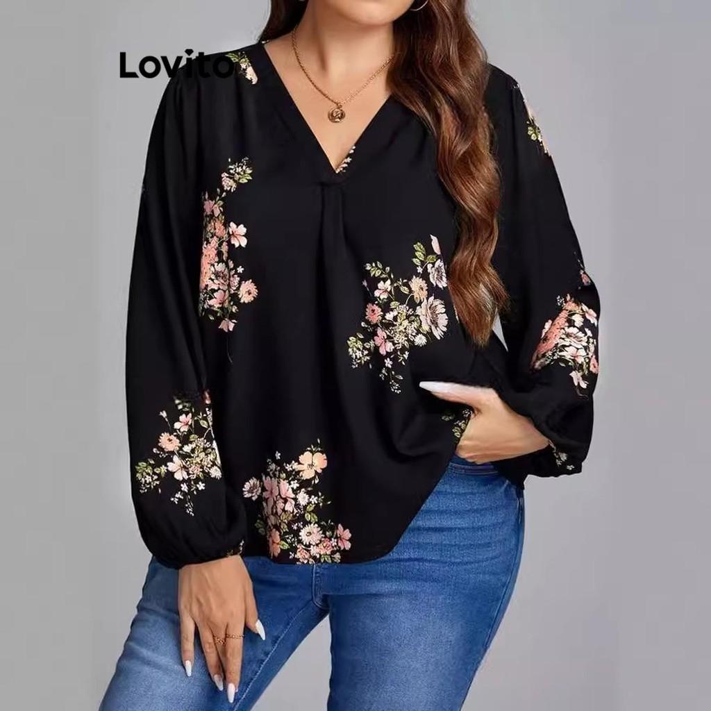 Blusa Floral Plus Size Lovito: Estilo e Conforto!