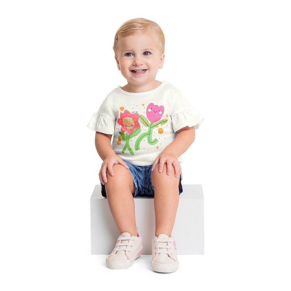 Blusa Glitter Bebê Menina: Estilo e Conforto!