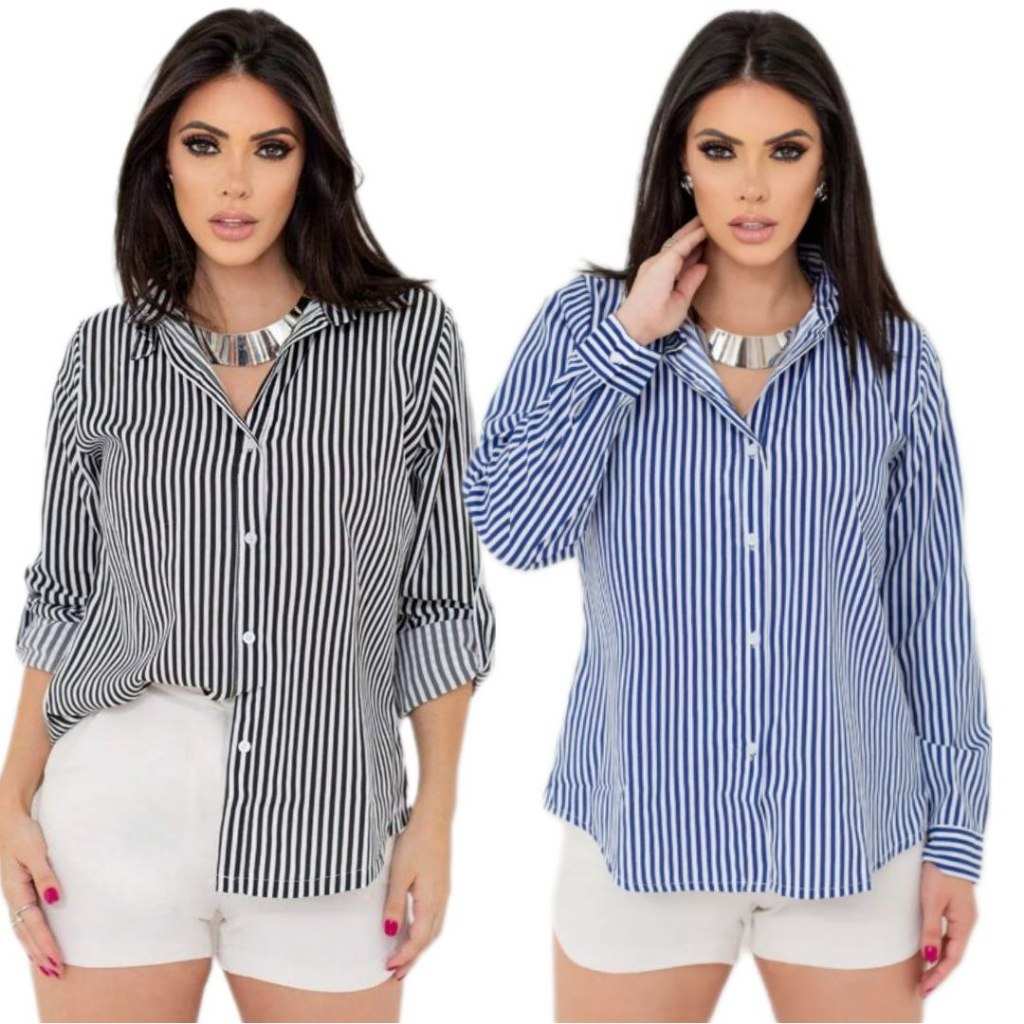 Blusa Listrada: Conforto e Estilo em Algodão
