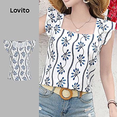 Blusa Lovito Babados: Estilo Casual e Fresco