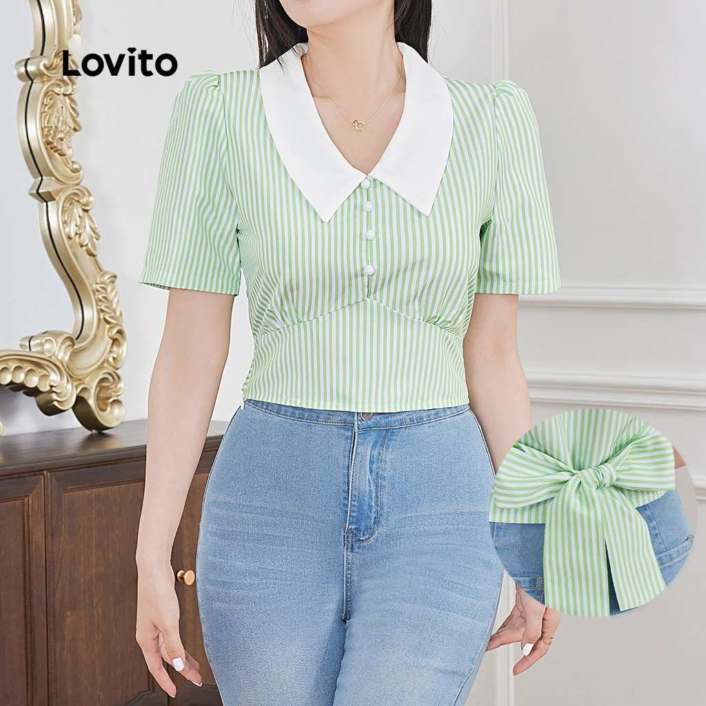 Blusa Lovito Colorblock: Estilo Casual e Moderno