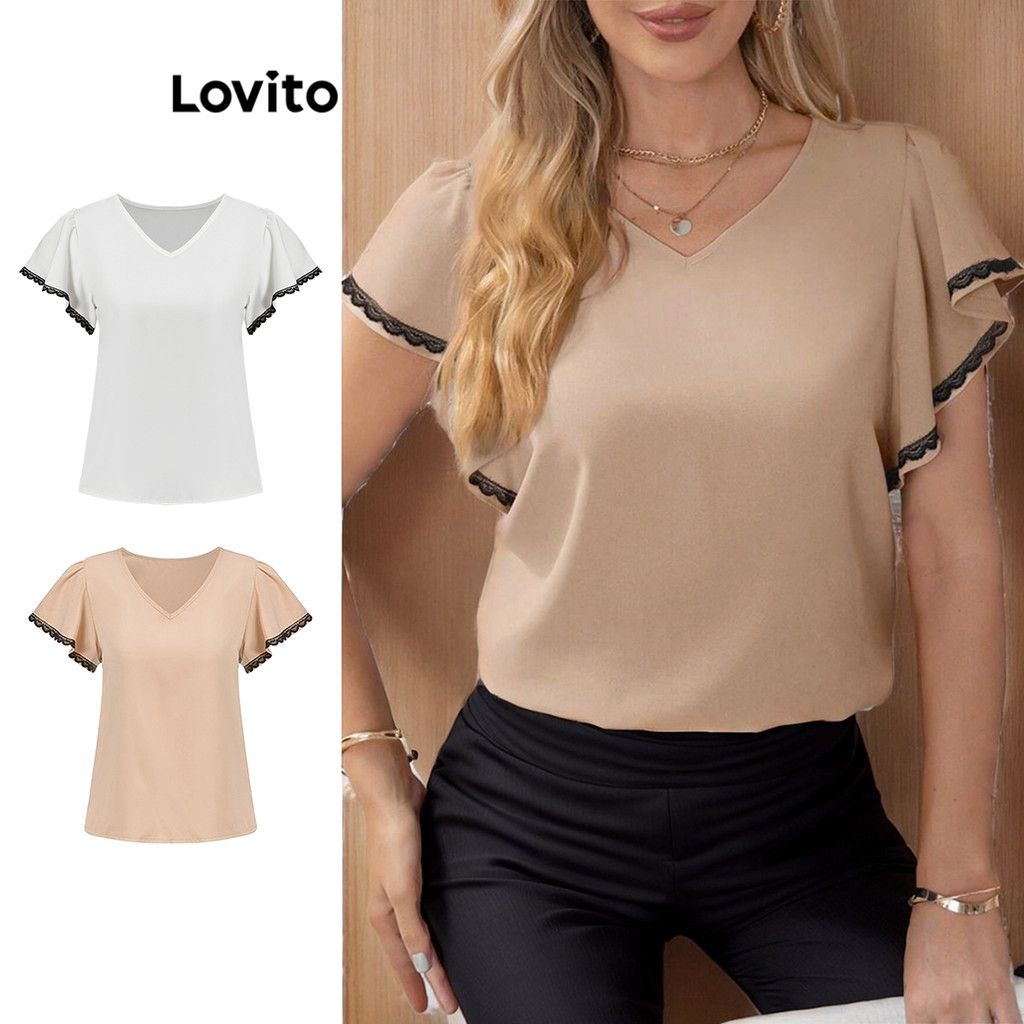 Blusa Lovito com Babados: Estilo Casual para o Verão