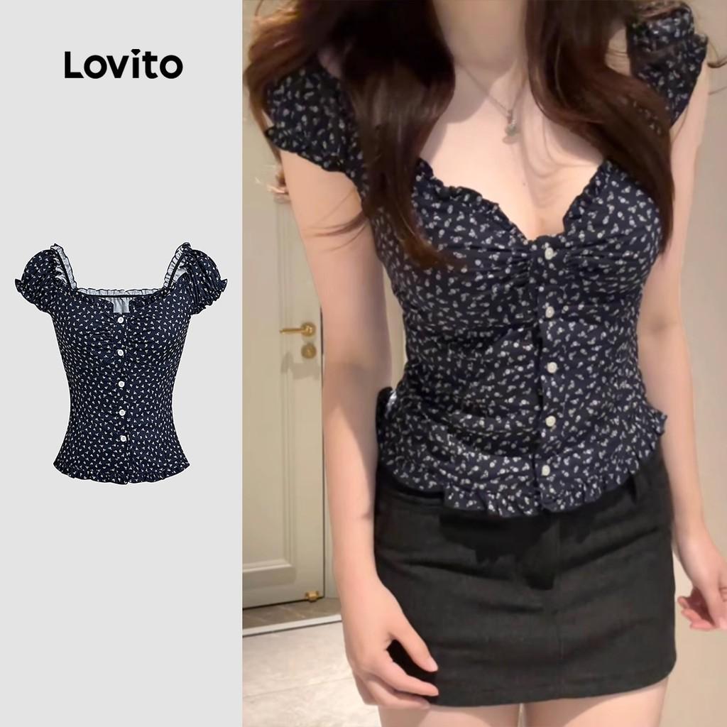 Blusa Lovito: Elegância e Conforto em Azul Escuro