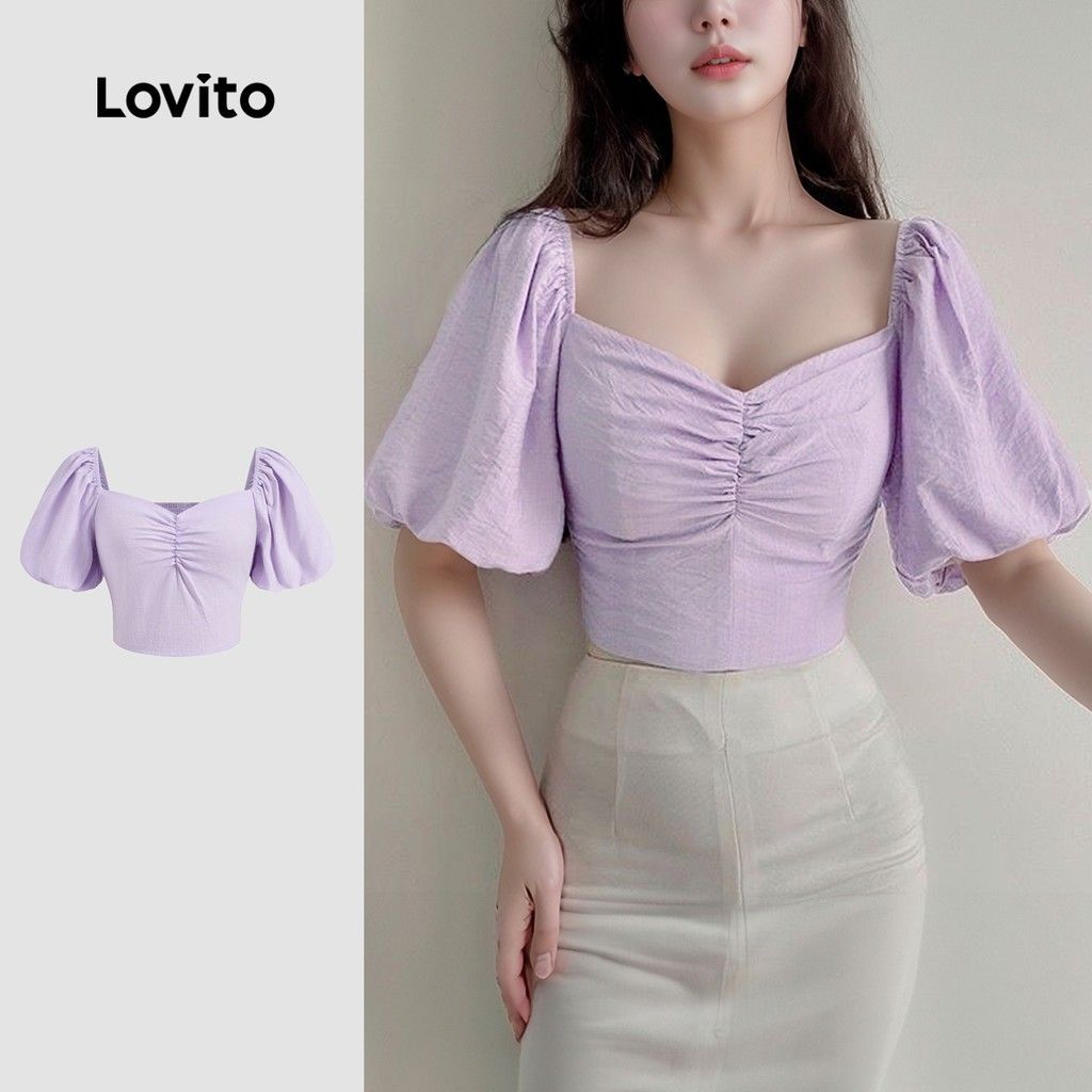 Blusa Lovito Franzida: Elegância e Conforto