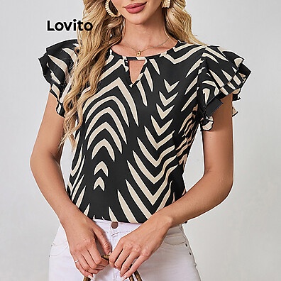 Blusa Lovito Geométrica: Estilo e Conforto!