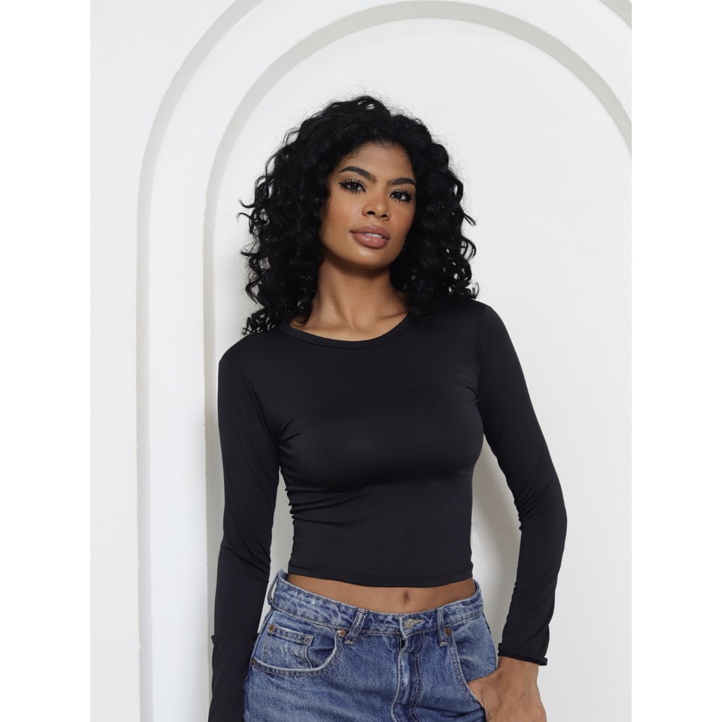Blusa Manga Longa: Slim, Conforto e Estilo!
