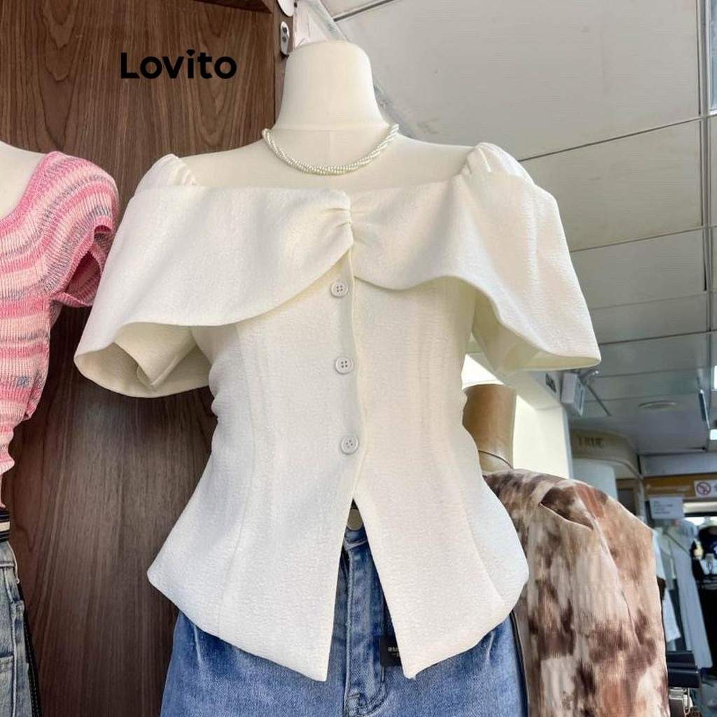 Blusa Ombro Frio Lovito: Estilo e Conforto!