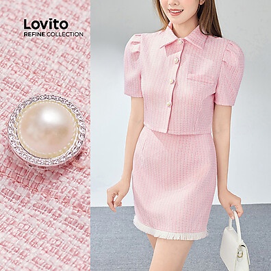 Blusa ou Calça Frontal com Botões Gingham Lovito Refine
