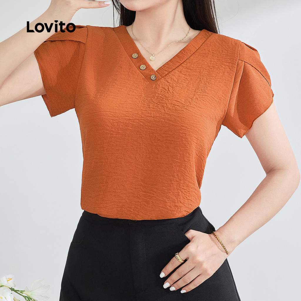 Blusa Plissada Lovito: Elegância Casual