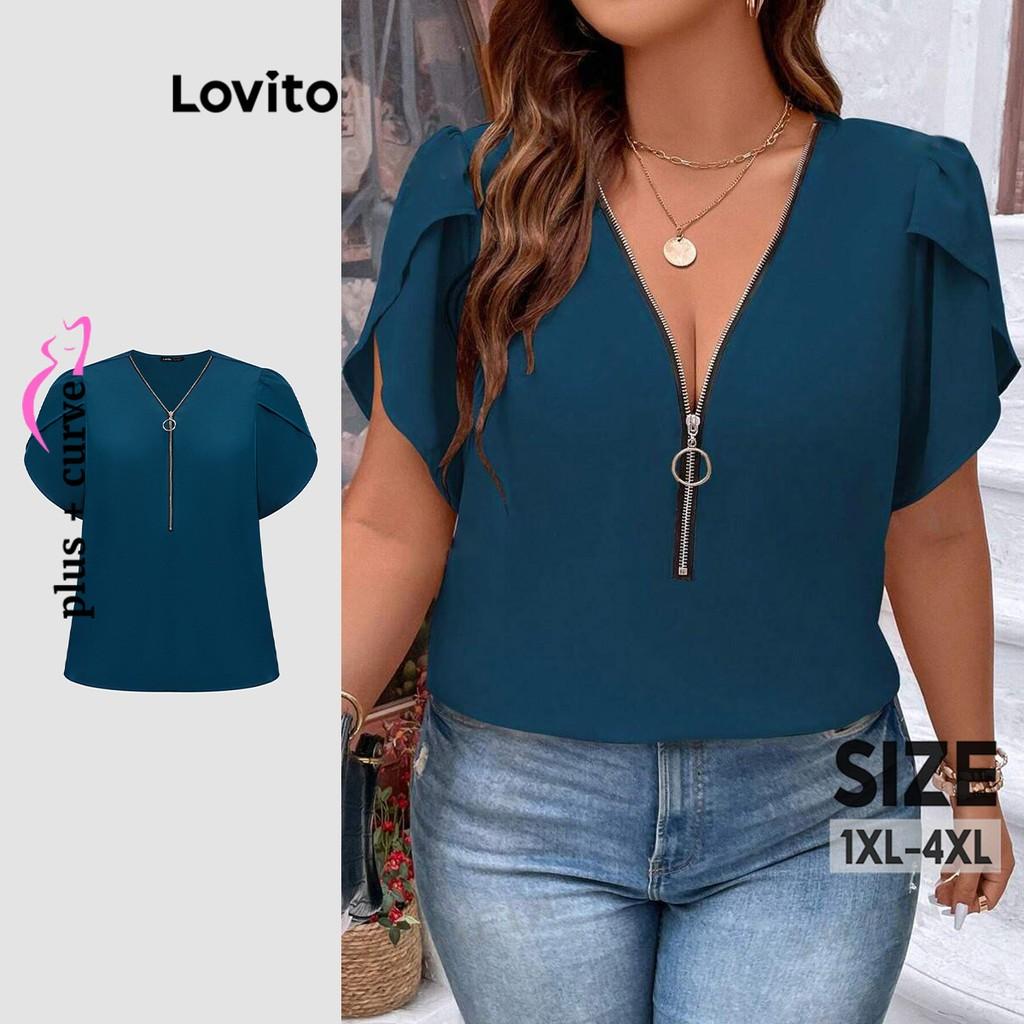 Blusa Plus Size Lovito: Elegância e Conforto!