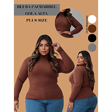 Blusa Plus Size Marrom: Elegância e Conforto