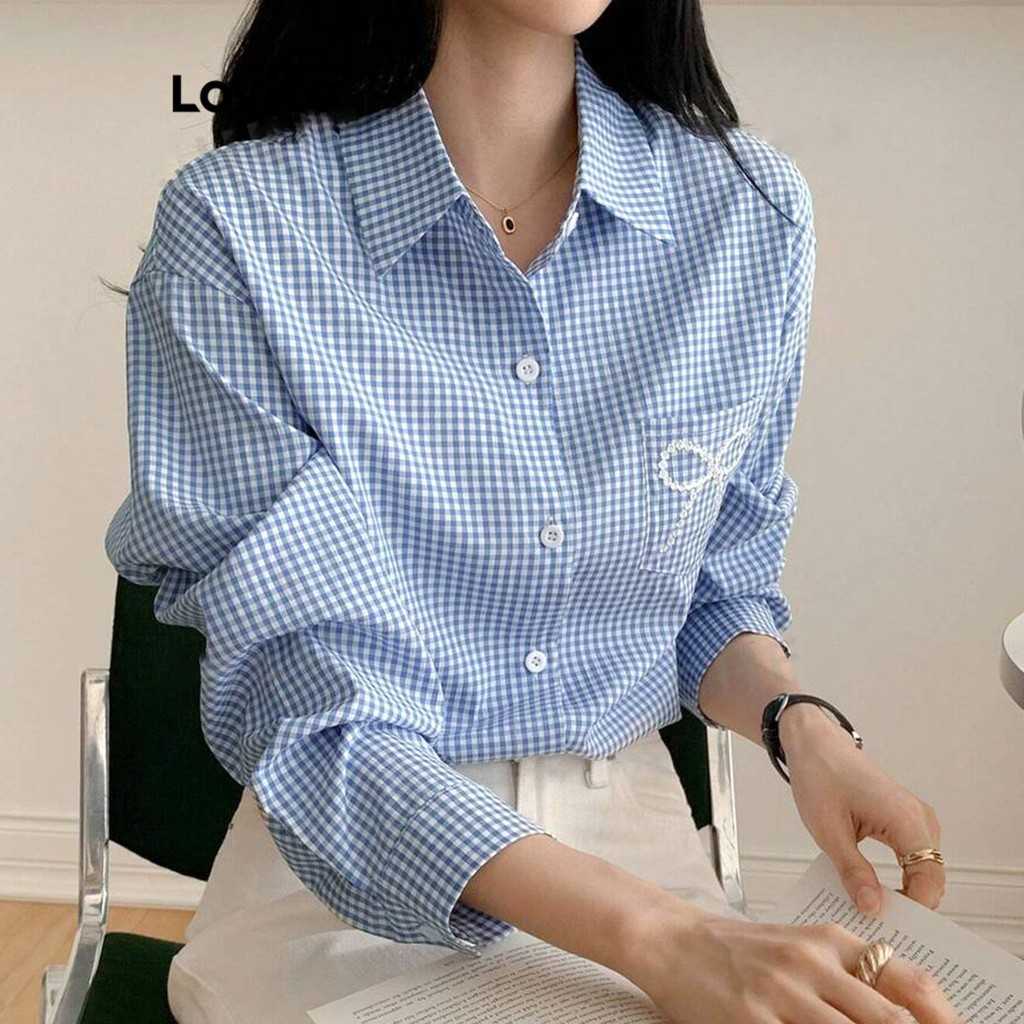 Blusa Xadrez com Laço Lovito: Estilo Casual!