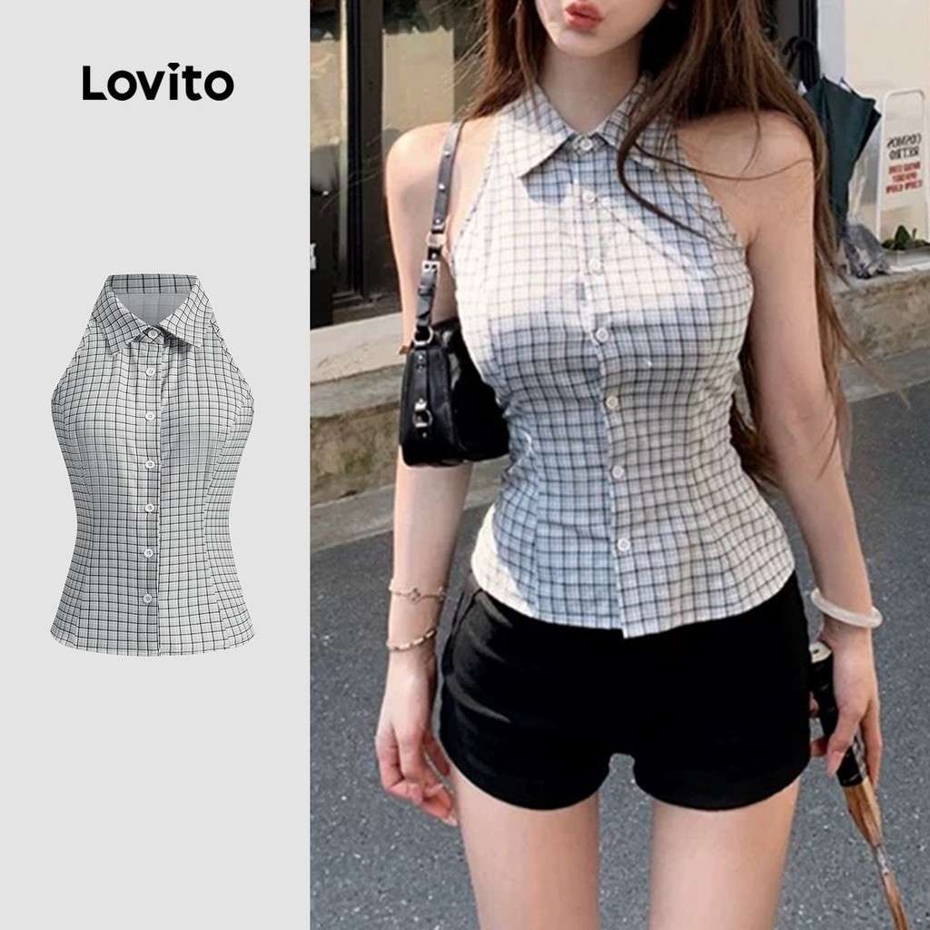 Blusa Xadrez Lovito: Estilo Casual e Conforto