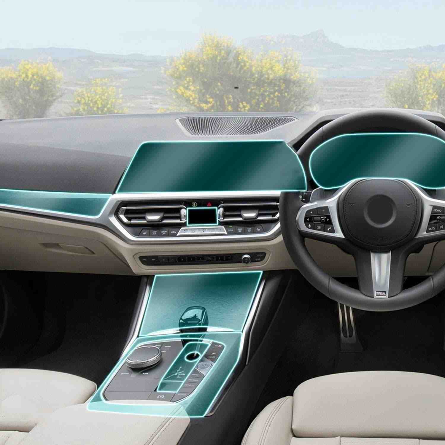 Proteção Premium: Película TPU para Console Central BMW Série 3 G20 (2019-2020)