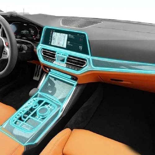 Proteção Premium para Console BMW M3 2021-2023: Película PPF TPU Antiarranhões