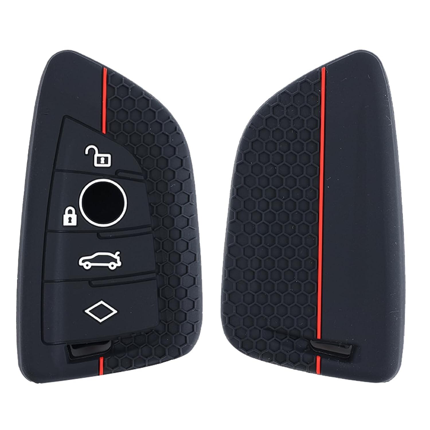Capa de Chaveiro Silicone Premium para BMW X1, X2, X3, X5, X6 e Séries 2, 3, 5, 6, 7 - Proteção 4 Botões