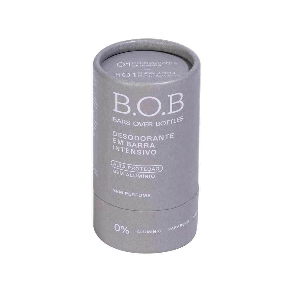 B.O.B Intensivo: Desodorante Natural e Sem Perfume