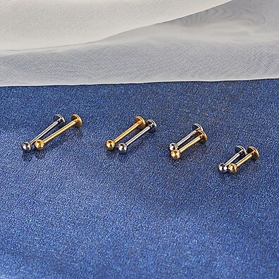Piercing Titânio PVD: Helix, Tragus e Boca