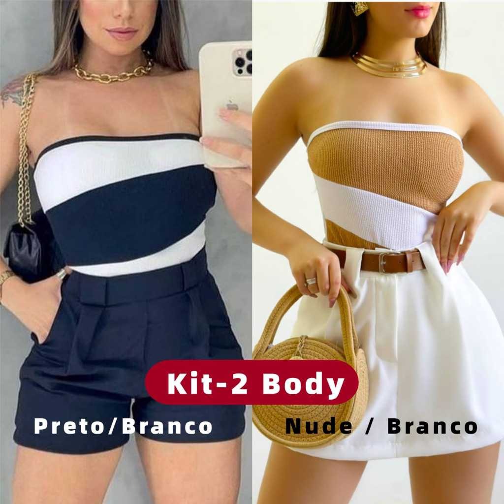 Body Anarruga Atoalhado Bicolor: Conforto e Estilo na Medida Certa