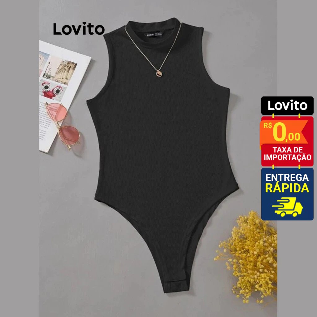 Body Feminino Lovito: Básico, Confortável e Versátil