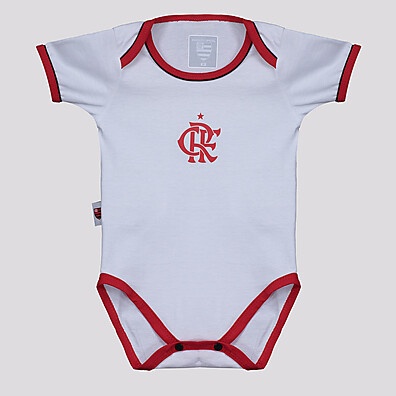 Body Flamengo Americano Branco – Estilo e Conforto para seu Bebê