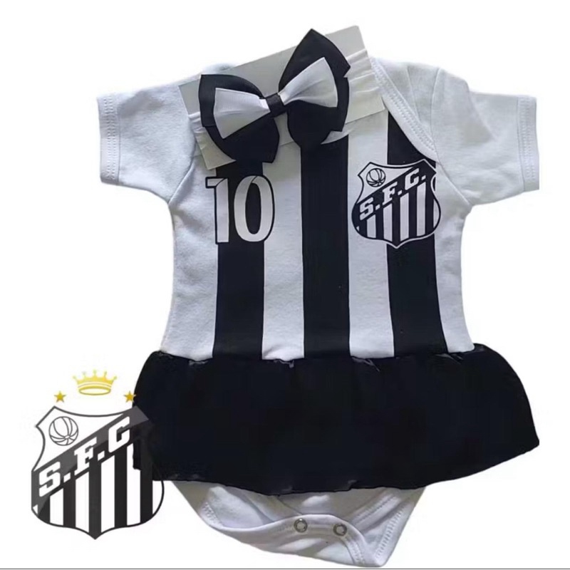 Body Temático Santos: Conforto e Estilo para o Seu Bebê