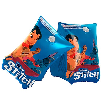 Boia de Braço Stitch: Diversão Segura na Água!