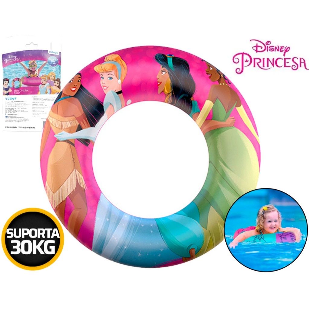 Boia Infantil Princesas: Diversão Segura na Piscina!