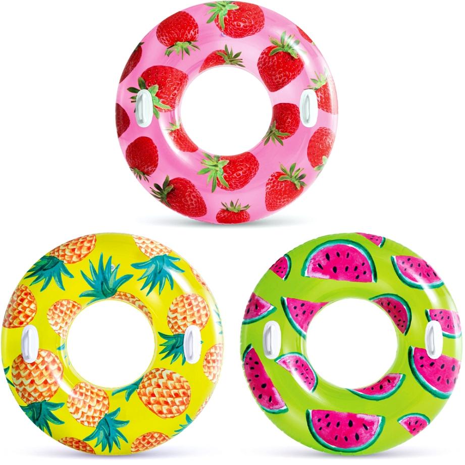 Bóia Inflável Tropical: Diversão na Piscina!