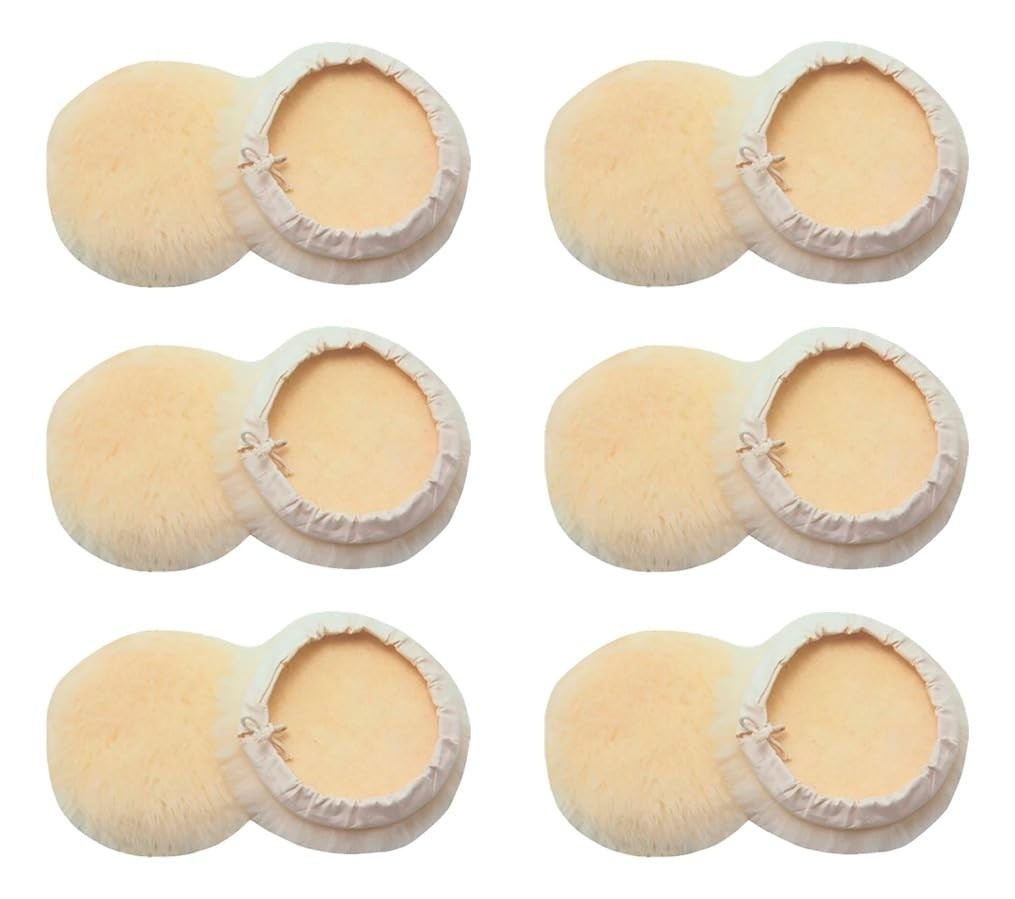 Kit 6 Boinas de Polimento 5 Pol - 100% Lã de Carneiro para Trabalhos Profissionais