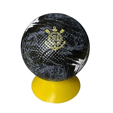 Bola de Futebol Corinthians Nº5 Preta Dourada Oficial - Jogue com o Timão!