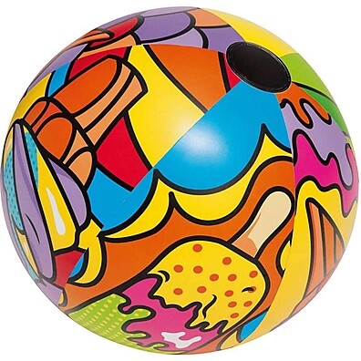 Bola de Praia Inflável Bestway Pop Art 91cm – Diversão Garantida