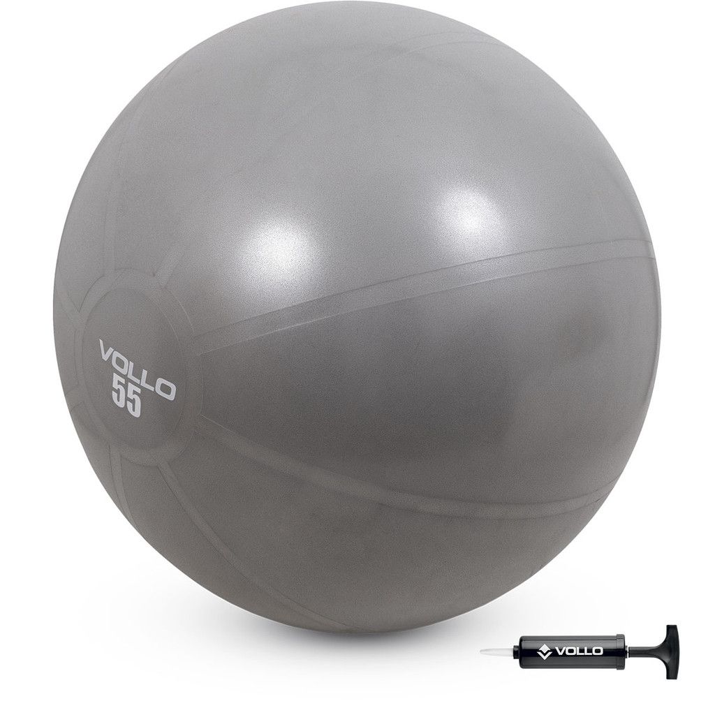 Bola Suíça 55cm Vollo: Fortaleça seu Core com Segurança