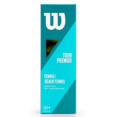 Bola Wilson Tour Premier – 3 Unidades para Iniciantes