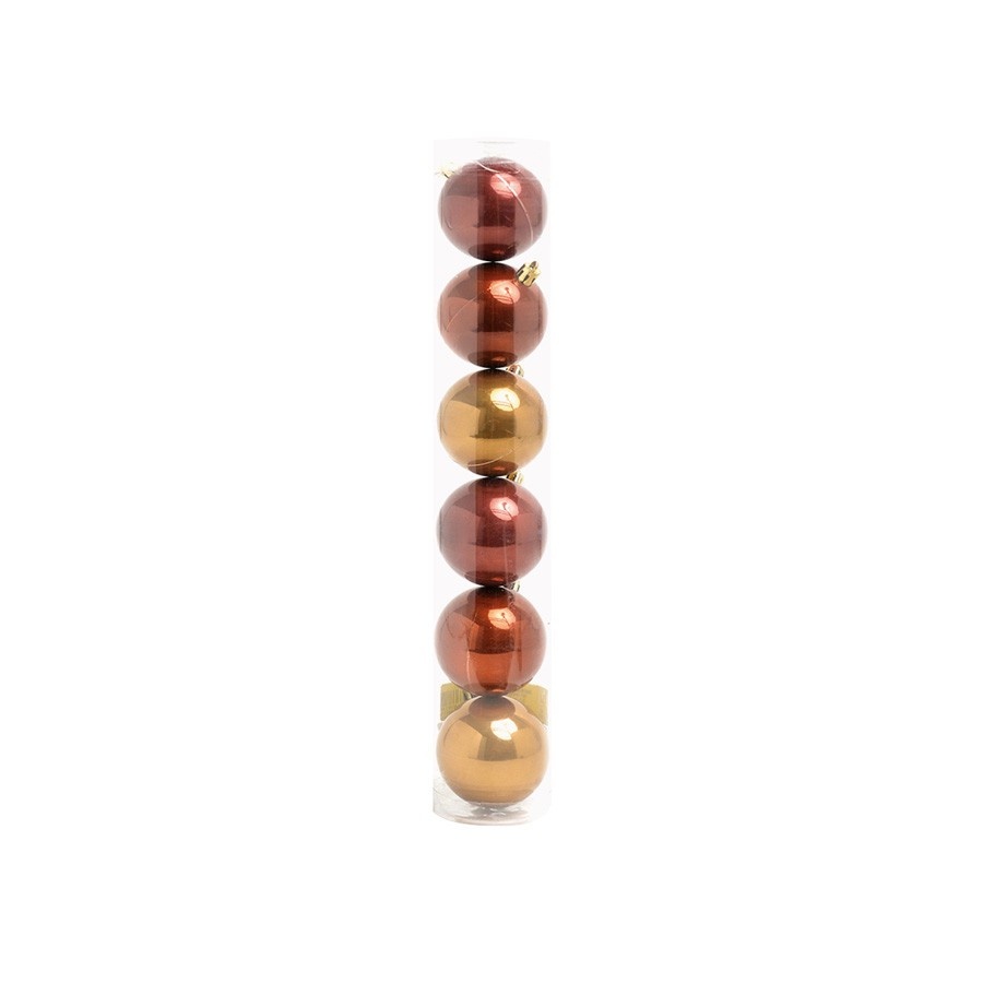 Bolas de Natal: Elegância em Bordo, Cobre e Marfim
