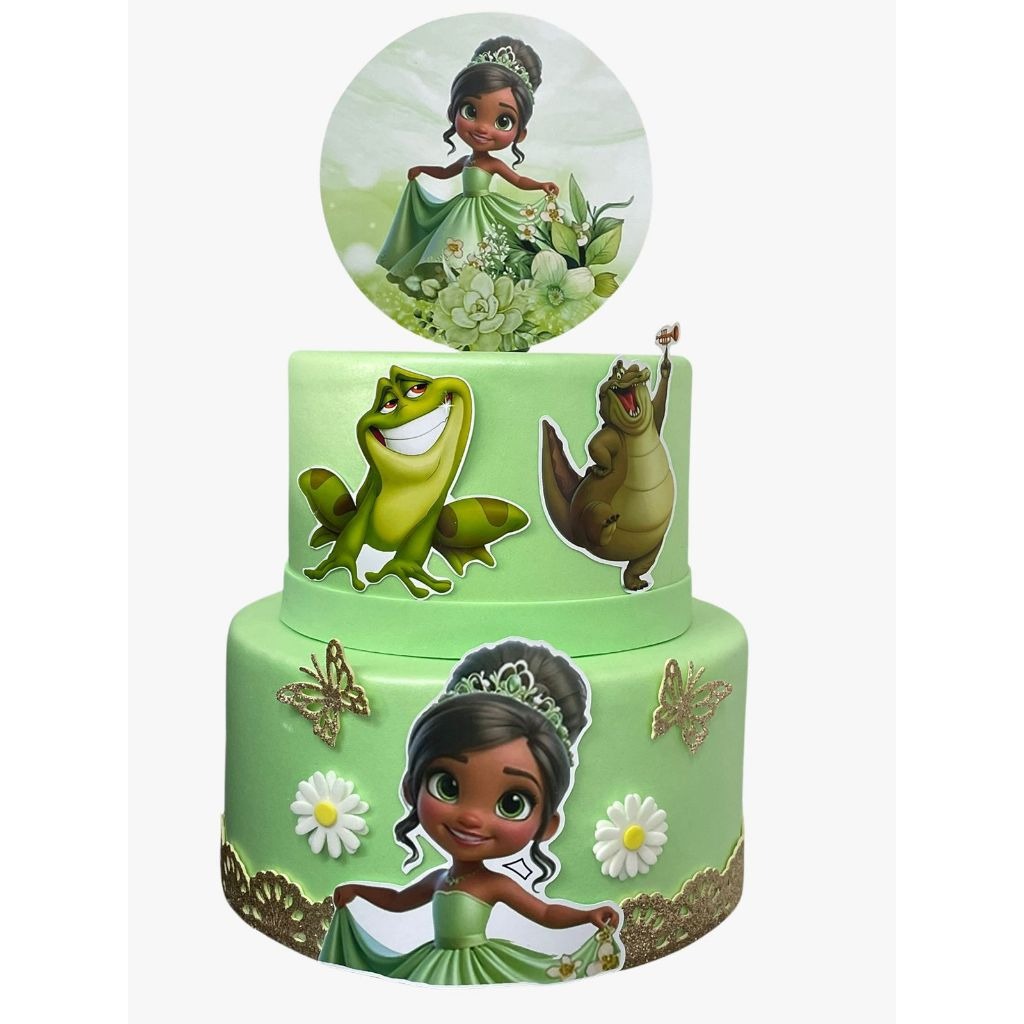 Bolo Fake Tiana Baby: Decore sua Festa!