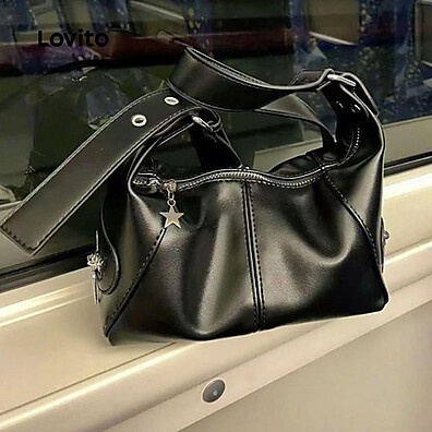 Bolsa de Ombro Retro Lovito Casual LFA60138 – Estilo Hobo Versátil
